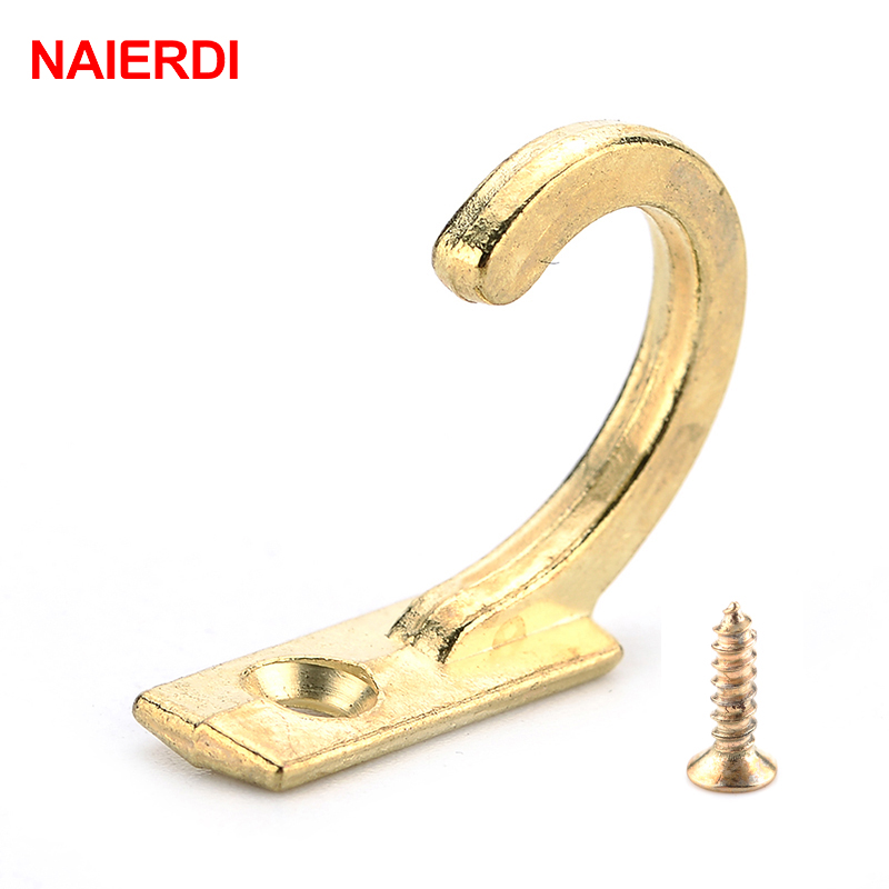 Furniture Home Hardware - NAIERDI 10PCS Small Antique Hooks Wall