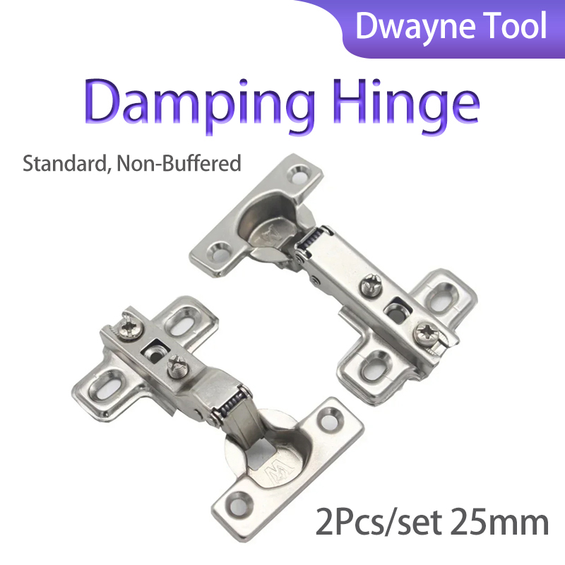 Cabinet Hinge Overlay - Damper Hinges 2Pcs/Set 25mm, Full/Half Overlay
