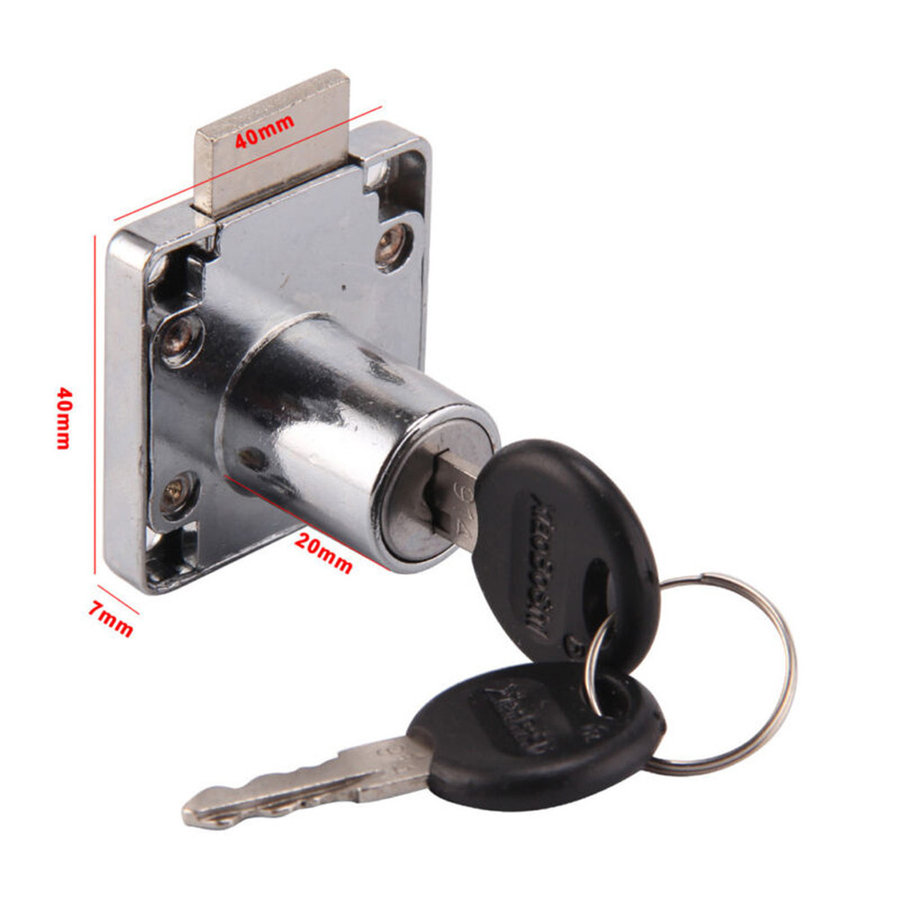 2 pcs Locks Cabinet Lock 4Keys - Furniture Hardware Brands ulasan dan harga