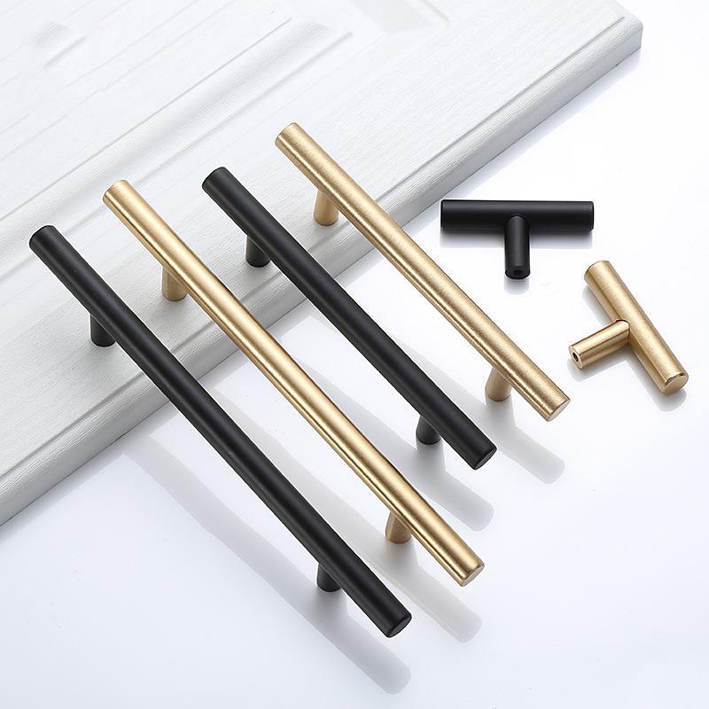 Modern Gold Brushed Straight C - Furniture Hardware Drawer Pulls ulasan dan harga
