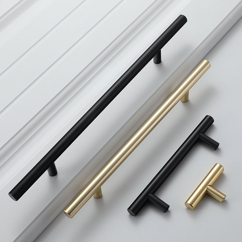 Modern Gold Brushed Straight C - Furniture Hardware Drawer Pulls ulasan dan harga