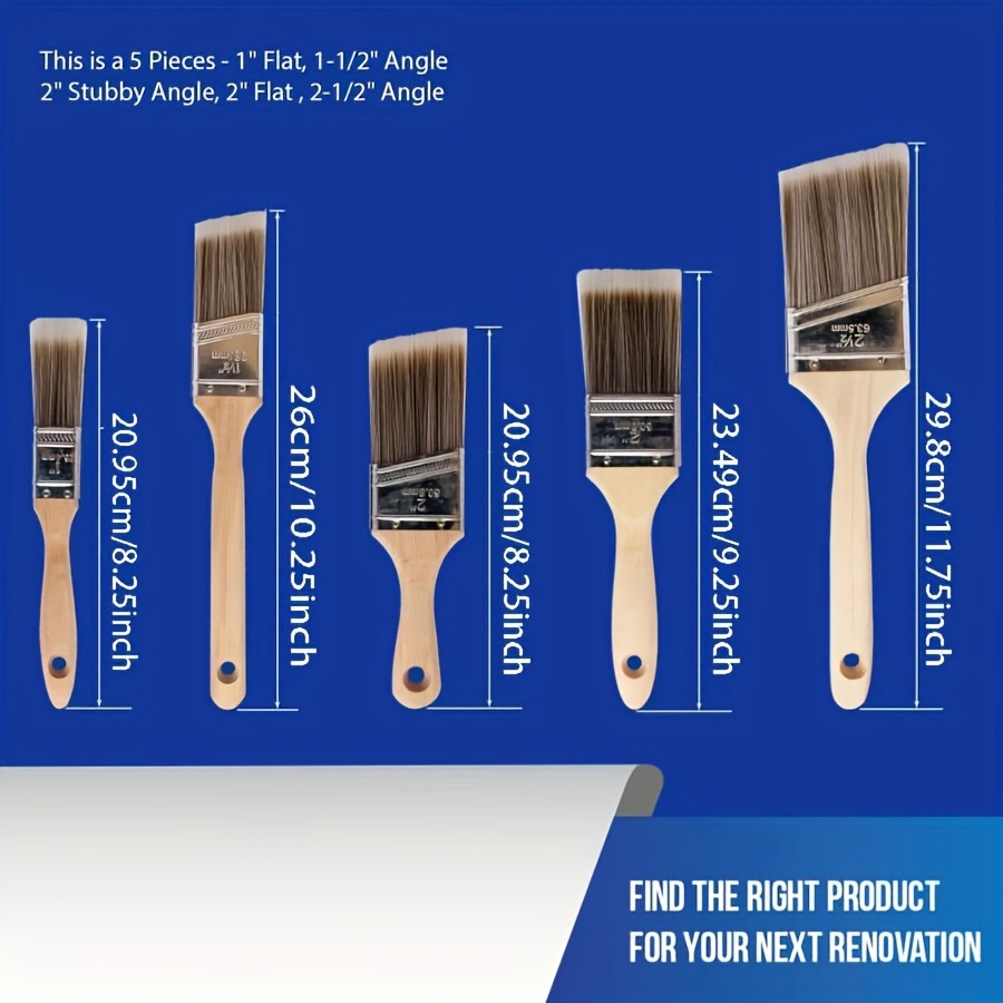 5Pcs High Quality Paint Brush  - Furniture Home Hardware ulasan dan harga