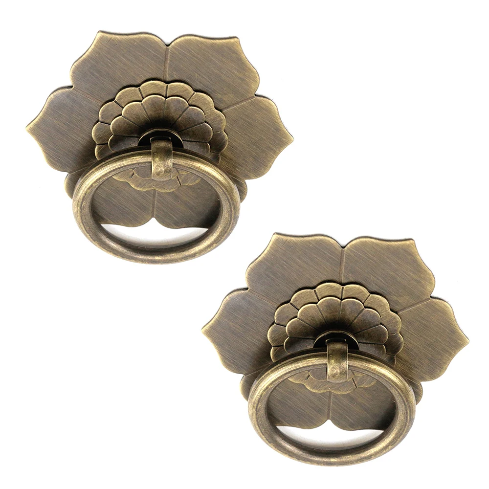 Floral Brass Cabinet Door Knob - Furniture Hardware Drop Pulls ulasan dan harga