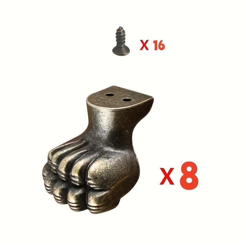 8pcs Antique Foot Brass Jewelr - Cabinet Hinge Overlay ulasan dan harga