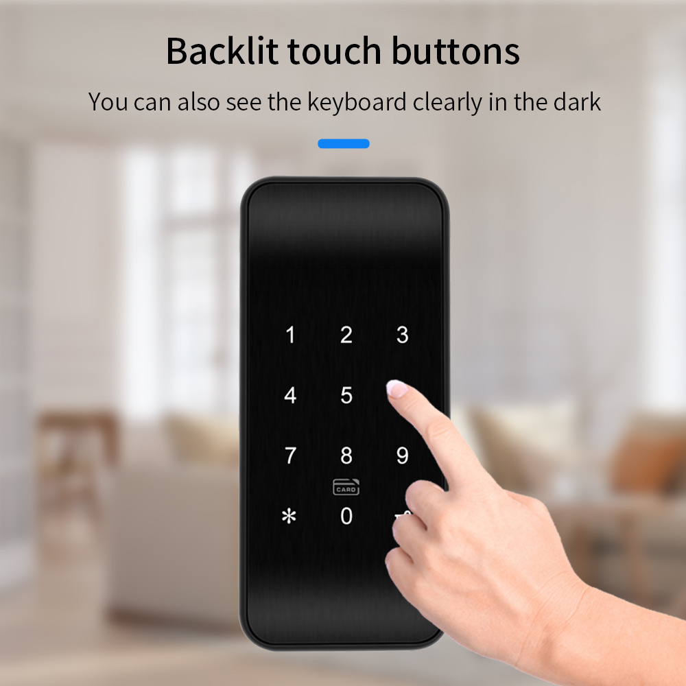 TTLOCK 13.56Mhz Fingerprint Dr - Furniture Home Hardware ulasan dan harga