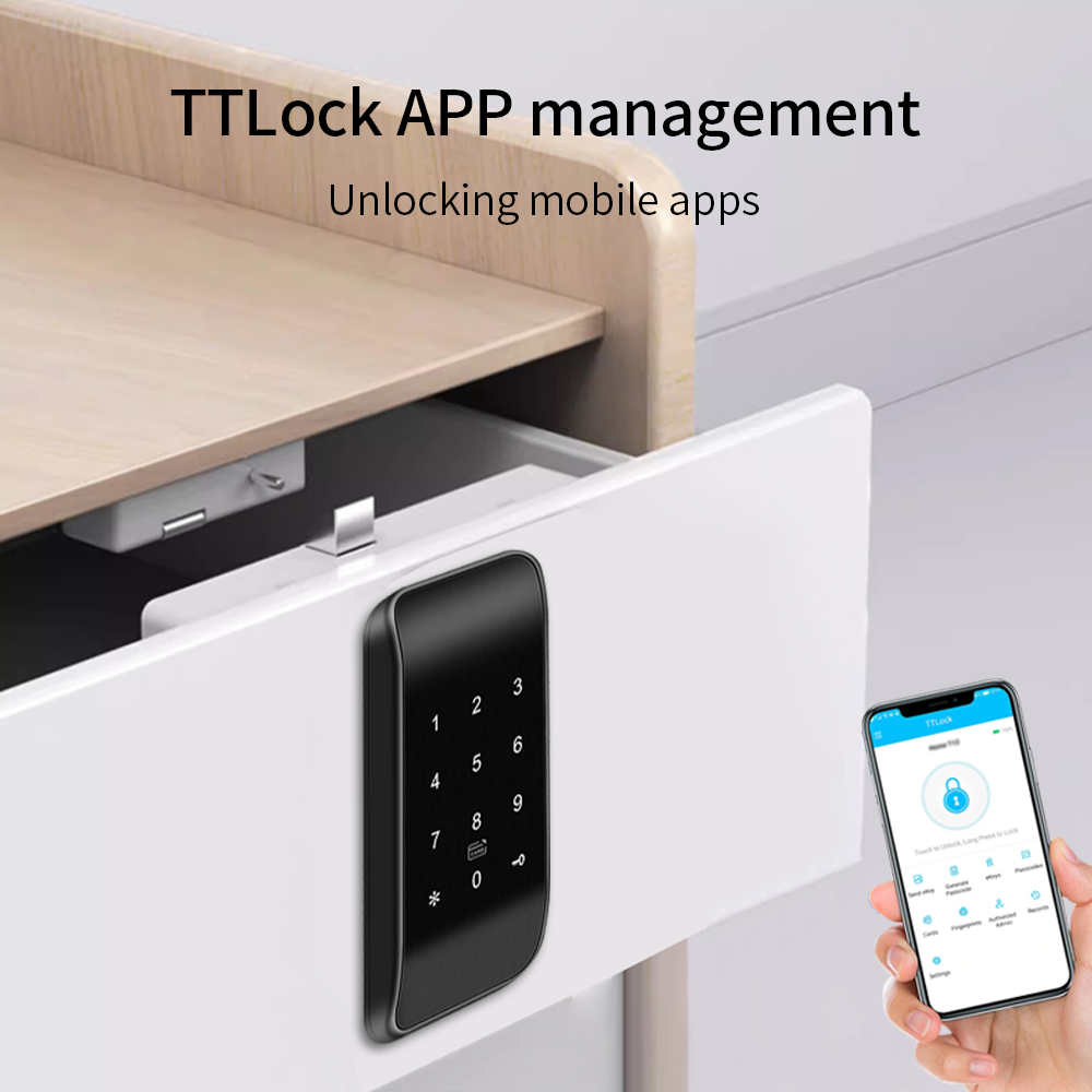 TTLOCK 13.56Mhz Fingerprint Dr - Furniture Home Hardware ulasan dan harga