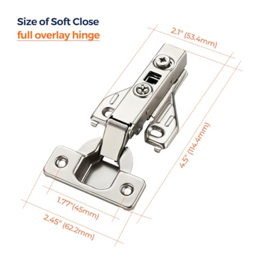 1 Pair 2 Packs Full Overlay Ca - Cabinet Hinge Overlay ulasan dan harga