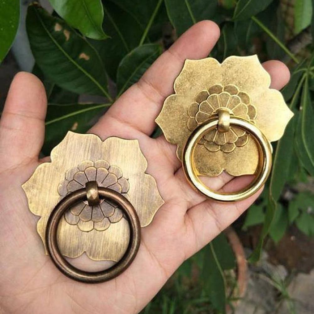 1PC Antique Bronze Brass Drawe - Furniture Hardware Drop Pulls ulasan dan harga