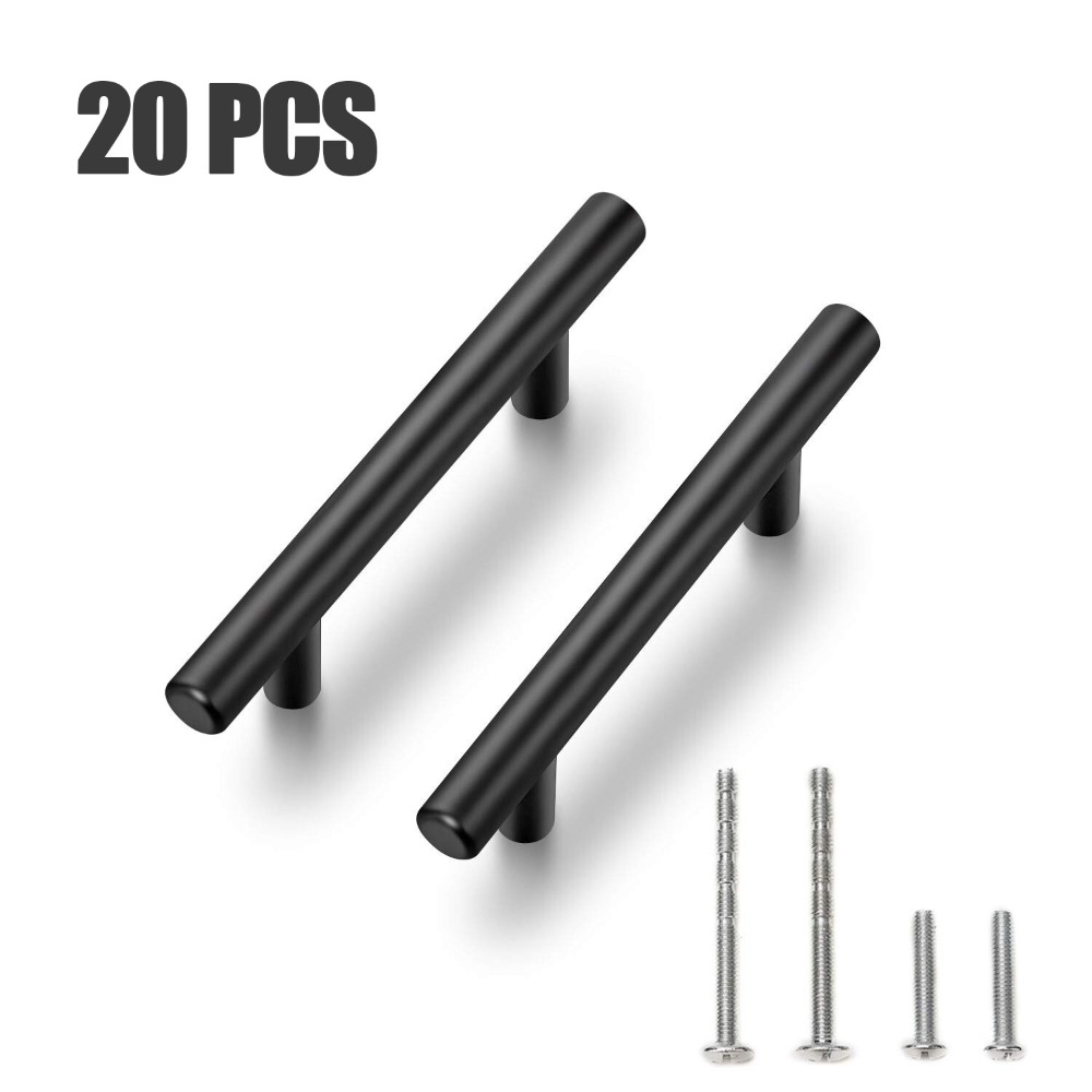 20 PCS Cabinet Pulls Matte Bla - Furniture Hardware Drawer Pulls ulasan dan harga