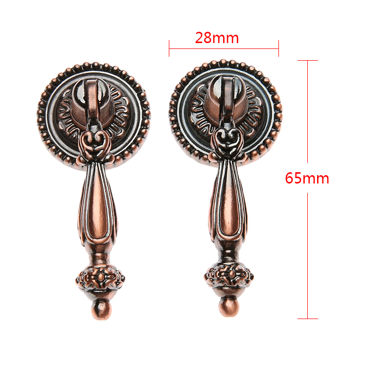 2Pcs Antique Drawer Pull Europ - Furniture Hardware Drop Pulls ulasan dan harga