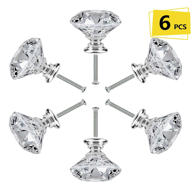 6Pcs Cabinet Knob with Screws  - Furniture Home Hardware ulasan dan harga