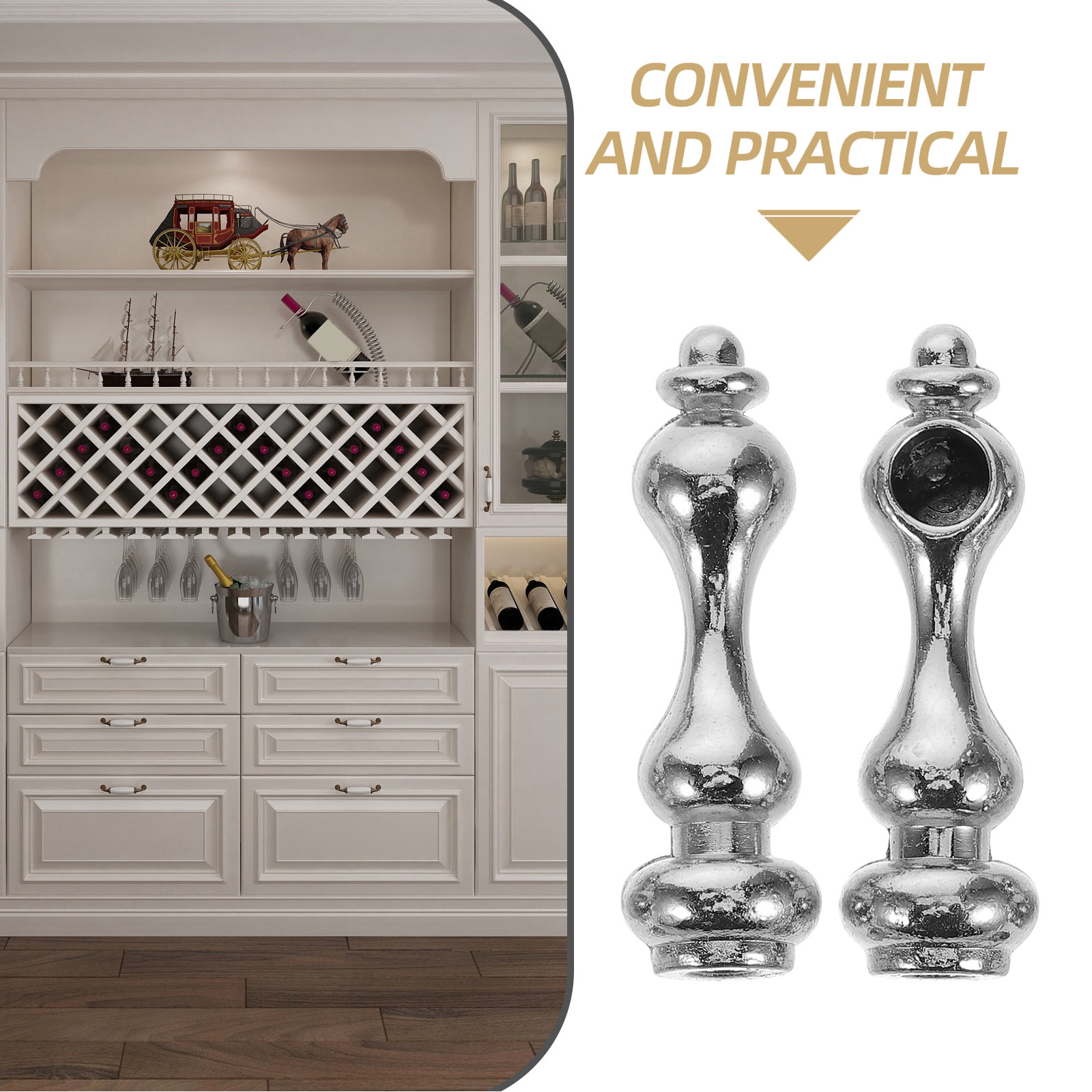 4Pcs Glass Railing Post End Ca - Furniture And Hardware ulasan dan harga
